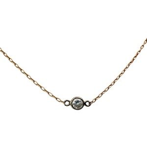 14k Gold Diamond Necklace.